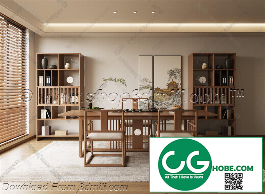 Tea Room 77 3D Model